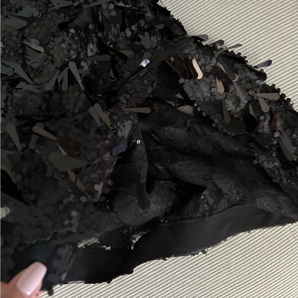 RW&CO. Black Sequin Skirt, NWT - Picture 6 of 7